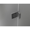 Mexen Lunar sprchový kout půlkruhový otevírací levý 90 x 70 cm, transparentní, gun metal - 833-090L-070P-95-00