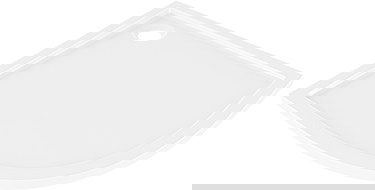 Mexen Flow sprchová vanička polokruhová slim 80 x 80 cm, bílý lesk - 46Q108080