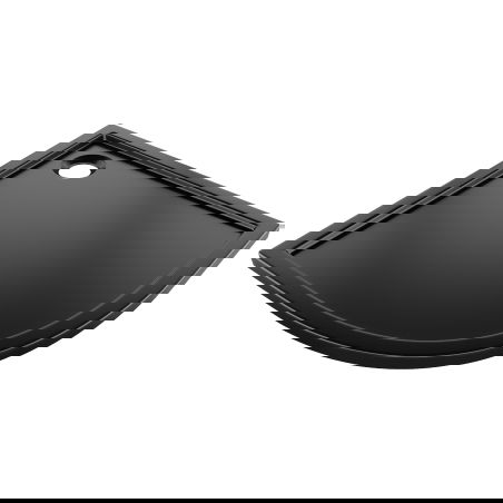 Mexen Flow sprchová vanička půlkruhová slim 80 x 80 cm, černý mat - 46Q708080