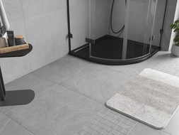 Mexen Flow sprchová vanička půlkruhová slim 80 x 80 cm, černý mat - 46Q708080