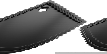 Mexen Flow půlkruhový sprchový kout slim 100 x 100 cm, černý mat - 46Q701010