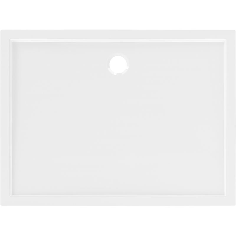 Mexen Flow obdélníkový sprchový kout slim 80 x 75 cm, bílý lesk - 46R107580