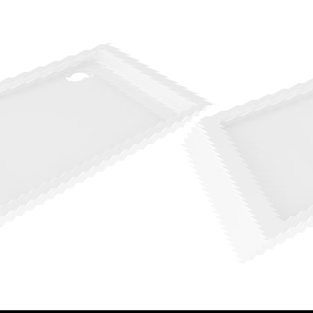 Mexen Flow+ čtvercový sprchový kout 70 x 70 cm, bílý lesk - 46S107070H