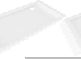 Mexen Flow+ čtvercová vanička 100 x 100 cm, bílý lesk - 46S101010H