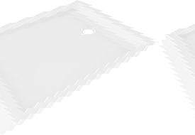 Mexen Flow+ obdélníkový sprchový kout 120 x 70 cm, bílý lesk - 46R107012H