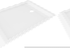 Mexen Flow+ obdélníkový sprchový kout 110 x 90 cm, bílý lesk - 46R109011H