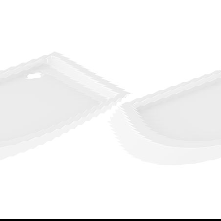 Mexen Flow+ sprchová vanička půlkruhová 80 x 80 cm, bílý lesk - 46Q108080H