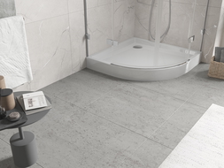 Mexen Flow+ sprchová vanička půlkruhová 90 x 90 cm, bílý lesk - 46Q109090H