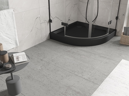 Mexen Flow+ půlkruhový sprchový kout 90 x 90 cm, černý mat - 46Q709090H