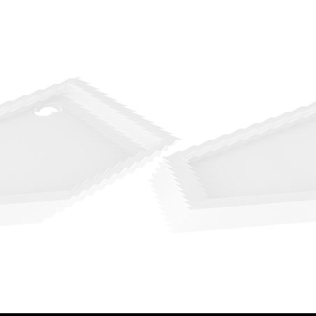 Mexen Flow+ pětiúhelníková sprchová vanička 80 x 80 cm, bílý lesk - 46P108080H