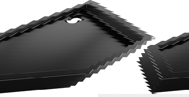 Mexen Flow+ pětiúhelníkový sprchový kout 80 x 80 cm, černý mat - 46P708080H