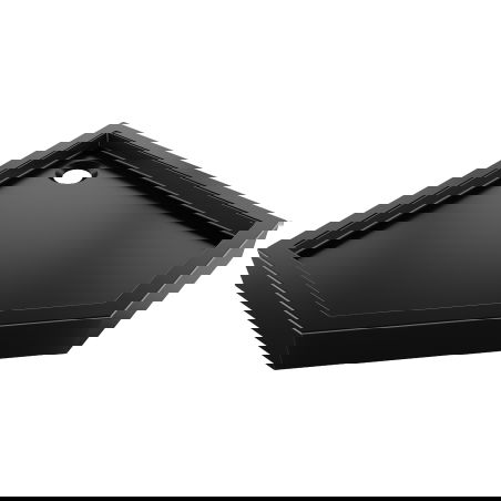 Mexen Flow+ pětiúhelníkový sprchový kout 90 x 90 cm, černý mat - 46P709090H