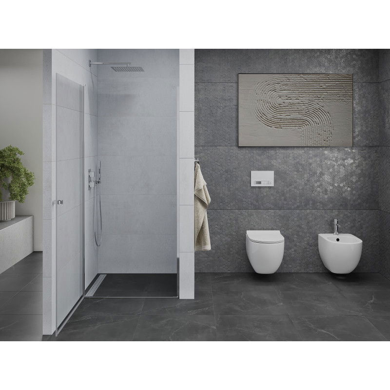 Mexen Pretoria sprchové dveře otočné 90 cm, transparentní, chrom - 852-090-000-01-00