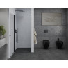 Mexen Pretoria sprchové dveře výklopné 70 cm, transparentní, černé - 852-070-000-70-00