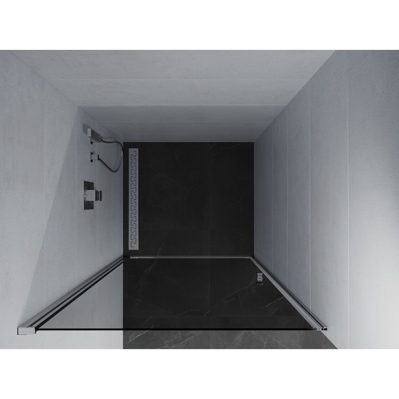 Mexen Pretoria sprchové dveře otočné 70 cm, grafit, chrom - 852-070-000-01-40