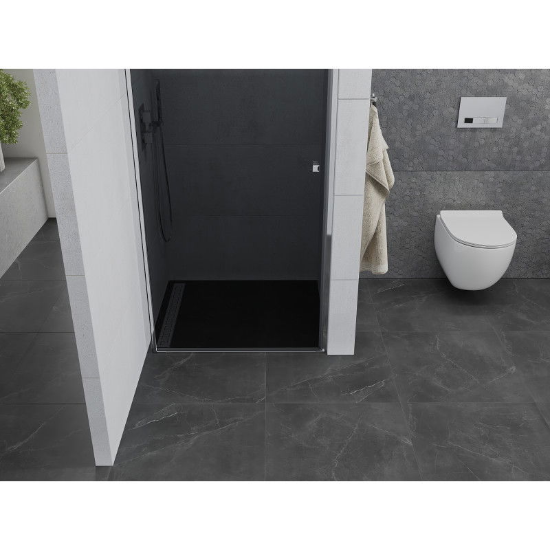 Mexen Pretoria sprchové dveře otevírací 90 cm, grafit, chrom - 852-090-000-01-40