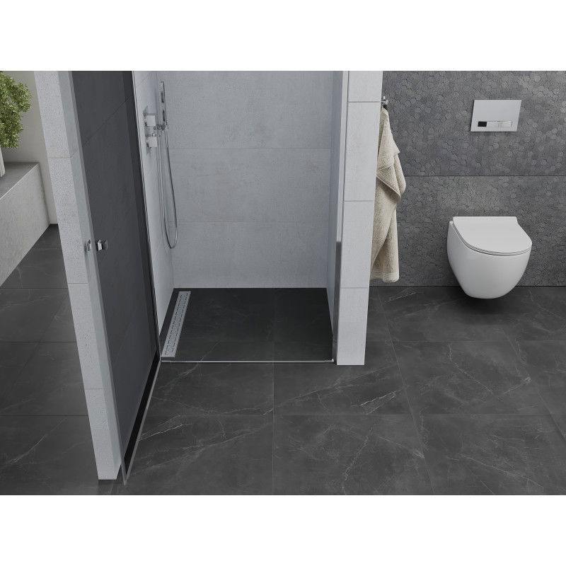 Mexen Pretoria sprchové dveře otevírací 90 cm, grafit, chrom - 852-090-000-01-40