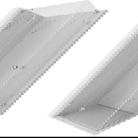 Mexen Lunar L Duo sprchový kout otočný vlevo 115 x 90 cm, průhledný, chrom - 834L-115L-090P-01-00