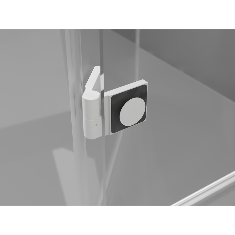 Mexen Lunar Duo sprchový kout s otočnými dveřmi vlevo 110 x 90 cm, transparentní, bílý - 834-110L-090P-20-00