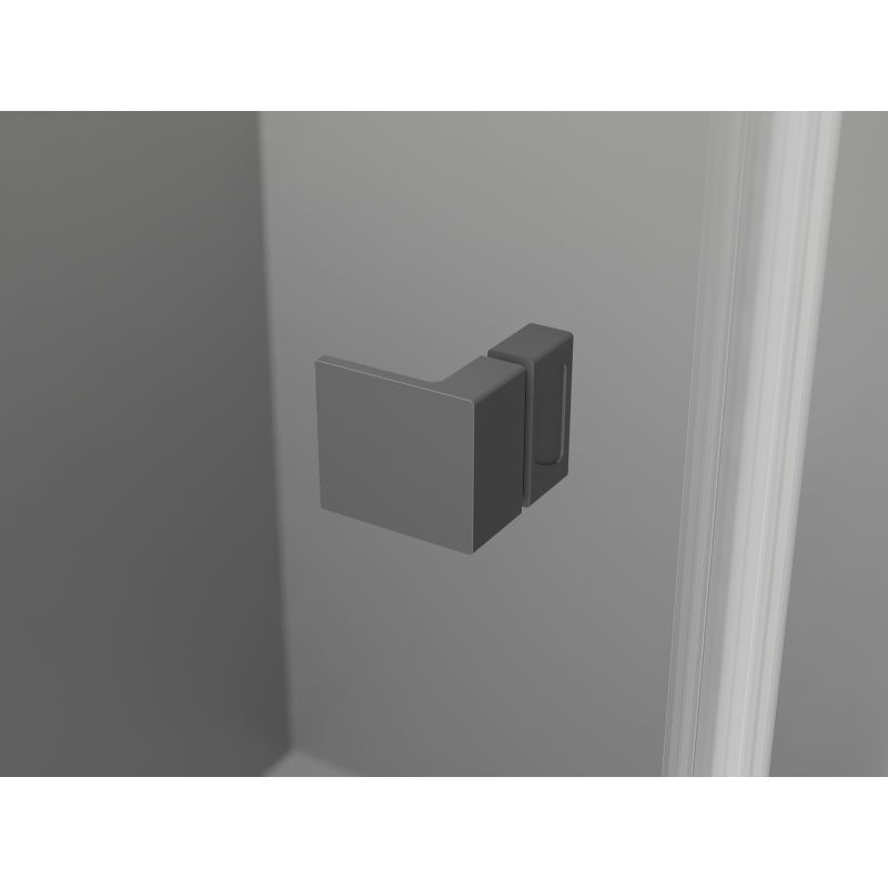 Mexen Lunar pětiúhelníková sprchová kabina otevírací levá 80 x 80 cm, transparentní, gun metal - 831-080L-080P-95-00-L