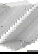 Mexen Lunar Duo sprchový kout výklopný levý 85 x 80 cm, transparentní, zlatý - 834-085L-080P-50-00