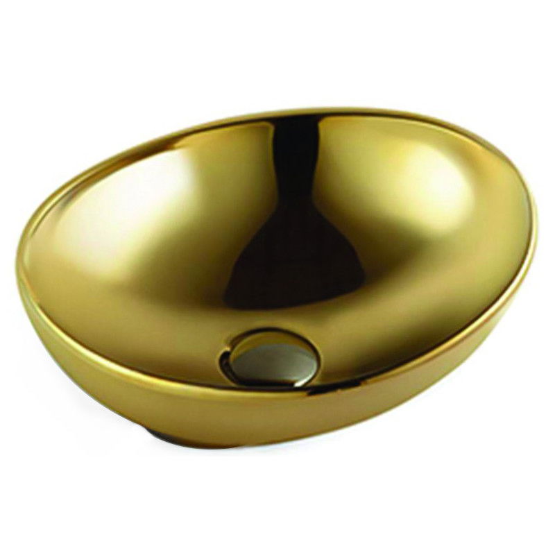 Mexen Elza umyvadlo na desku 40 x 33 cm, zlatá - 21014088