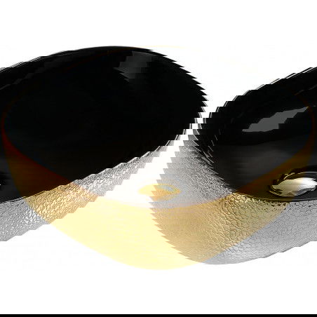 Mexen Vera umyvadlo na desku 42 x 42 cm, zlatá/černá - 21074177