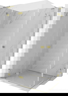 Mexen Lunar L Duo sprchová kabina otočná levá 95 x 85 cm, transparentní, zlatá - 834L-095L-085P-50-00