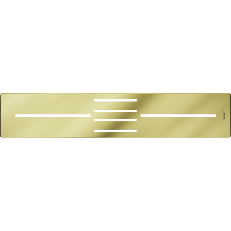 Mexen Toro maskovnice do sprchové vaničky 100-120 cm, zlatá - 43910050