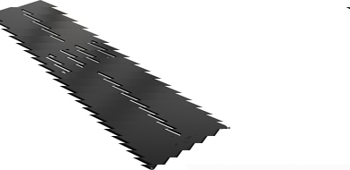 Mexen Toro maskovací lišta pro sprchovou vaničku 170-200 cm, černá - 43930070