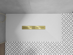 Mexen Toro maskování pro sprchovou vaničku 170-200 cm, zlatá - 43930050