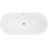 Mexen Luna Slim volně stojící vana 170 x 75 cm, bílá, přepad chrom - 52041707500-01