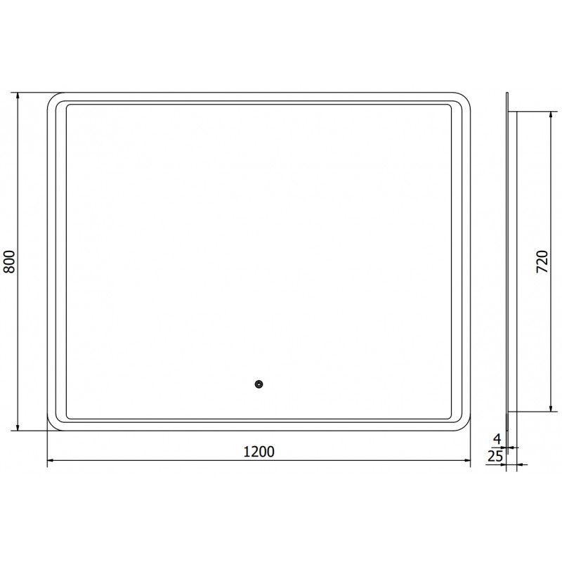 Mexen Zusa osvětlené koupelnové zrcadlo 120 x 80 cm, LED 6000K, proti zamlžení - 9808-120-080-611-00