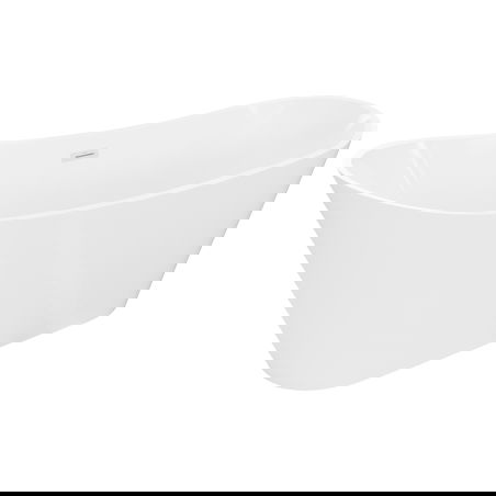 Mexen Dora volně stojící vana 150 x 75 cm, bílá, bílý přepad - 52071507500-20