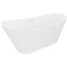 Mexen Dora vanová vana volně stojící 150 x 75 cm, bílá, bílý přepad - 52071507500-20
