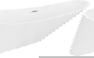 Mexen Dora volně stojící vana 160 x 75 cm, bílá, přepad chrom - 52071607500-01