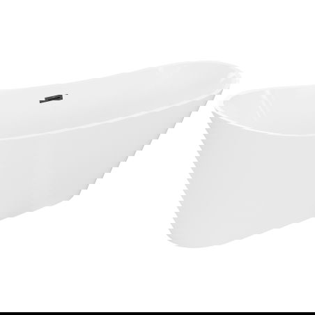 Mexen Dora volně stojící vana 170 x 75 cm, bílá, černý přepad - 52071707500-70