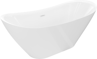 Mexen Lotos stojací vana 150 x 75 cm, bílá, bílý přepad - 52051507700-20
