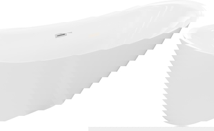 Mexen Lotos volně stojící vana 150 x 75 cm, bílá, přepad kartáčovaný nikl - 52051507700-97