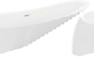 Mexen Lotos volně stojící vana 160 x 75 cm, bílá, přepad zlatý kartáčovaný - 52051607700-55