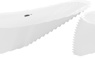 Mexen Lotos volně stojící vana 160 x 75 cm, bílá, přepad gun gray kartáčovaný - 52051607700-66