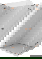 Mexen Lunar L Duo sprchový kout s otvíracími dveřmi levý 100 x 85 cm, transparentní, růžové zlato - 834L-100L-085P-60-00