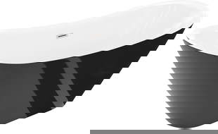 Mexen Lotos volně stojící vana 180 x 75 cm, bílá/černá, přepad nikl kartáčovaný - 52051807775-97