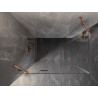 Mexen Lunar Duo sprchový kout otočný levý 115 x 100 cm, transparentní, kartáčovaná měď - 834-115L-100P-65-00