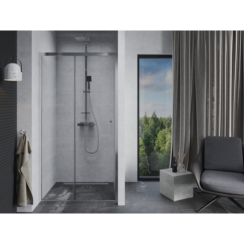 Mexen Apia posuvné sprchové dveře 110 cm, transparentní, chrom - 845-110-000-01-00