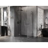 Mexen Lunar Duo sprchová kabina otočná levá 120 x 115 cm, transparentní, gun gray kartáčované - 834-120L-115P-66-00