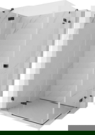 Mexen Lunar Duo sprchový kout otvíravý levý 75 x 70 cm, transparentní, černý - 834-075L-070P-70-00