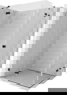 Mexen Lunar Duo sprchový kout výklopný levý 105 x 90 cm, transparentní, černá - 834-105L-090P-70-00