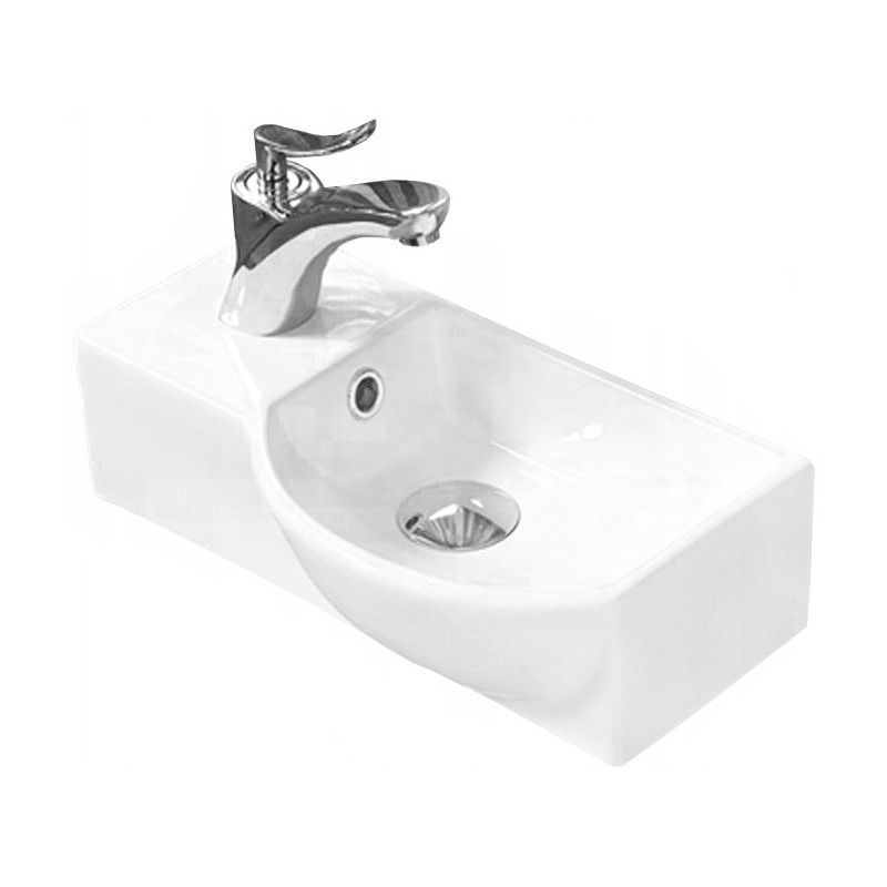 Mexen Hugo umyvadlo na desku pravé 40 x 22 cm, bílá - 21254000R