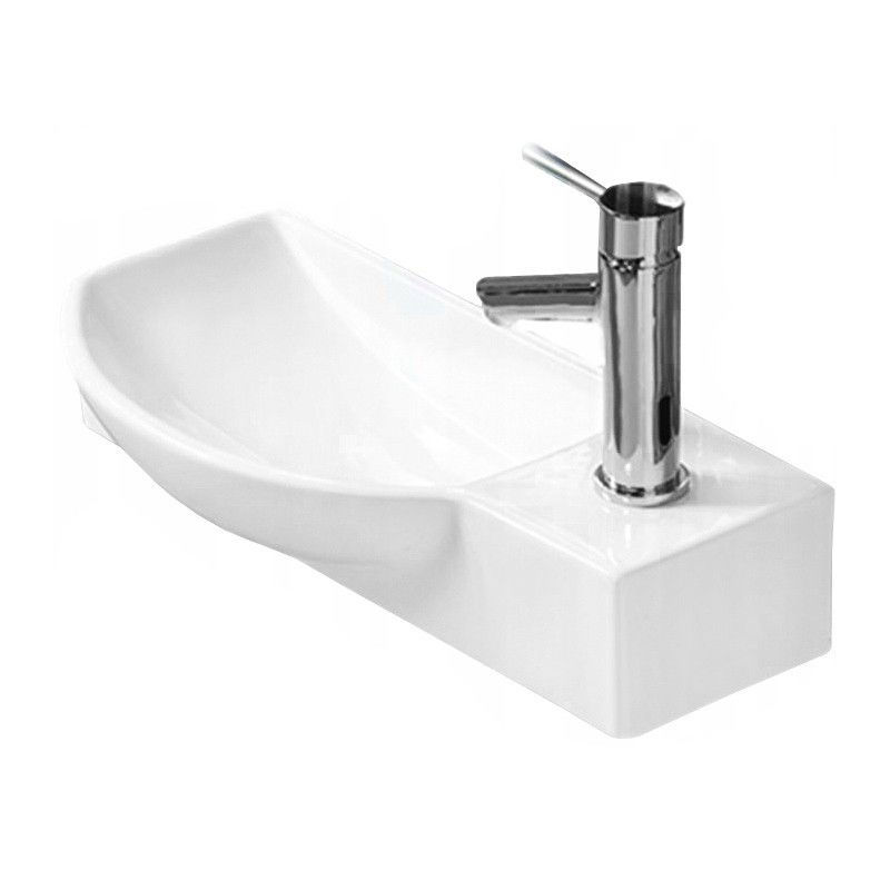 Mexen Hugo umyvadlo na desku levé 50 x 23 cm, bílá - 21255000L